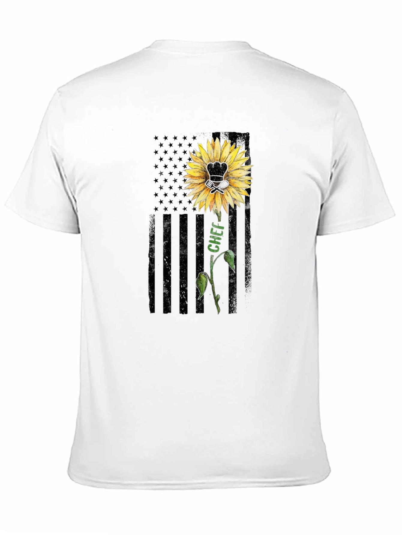 Chef Sunflower Graphic T-Shirt