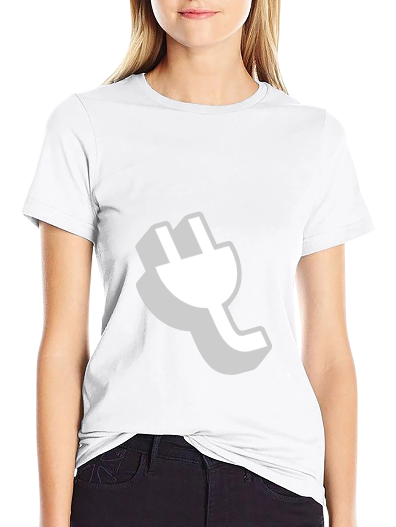 Cool Plug Graphic Black T-Shirt