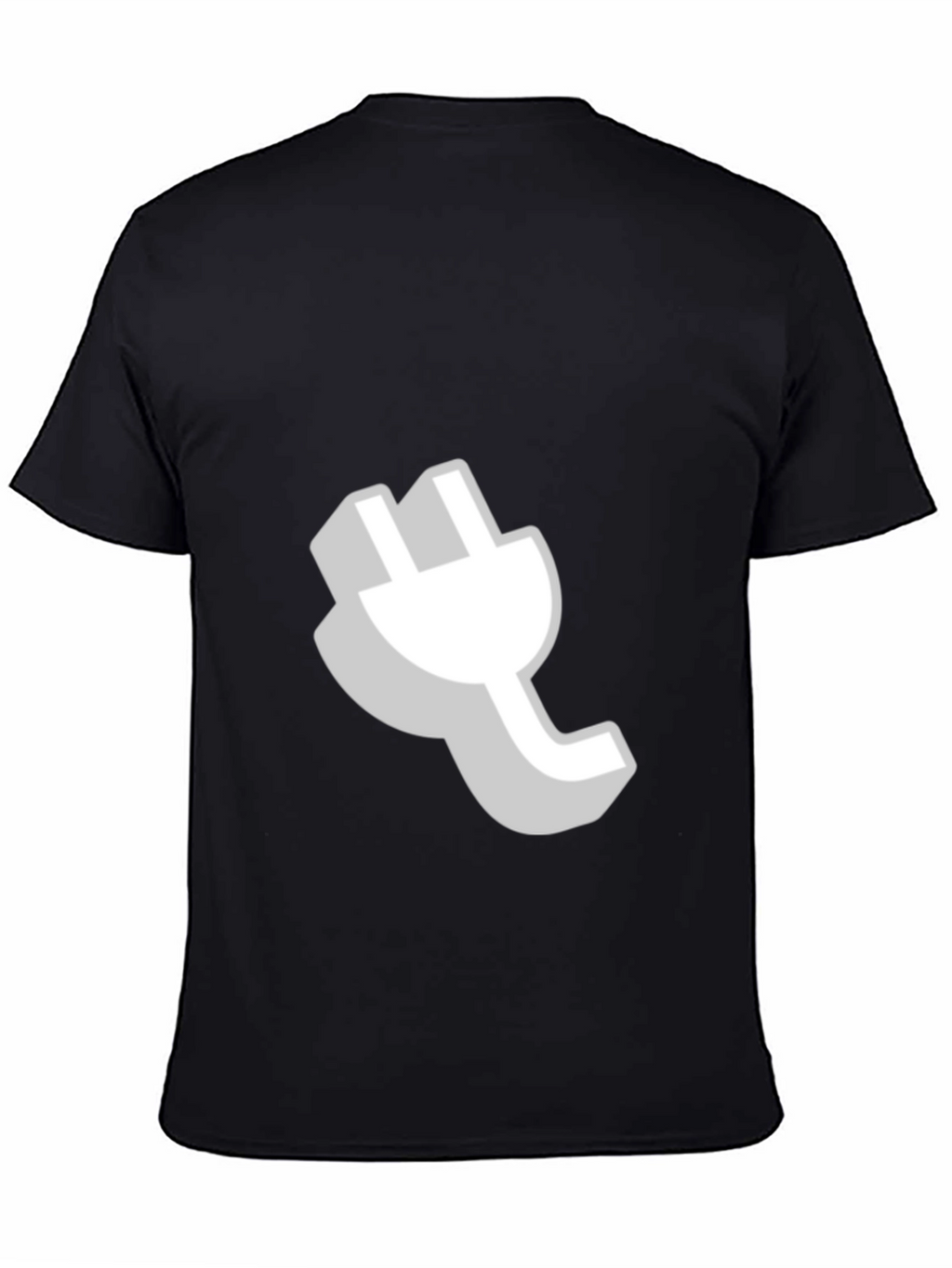 Cool Plug Graphic Black T-Shirt