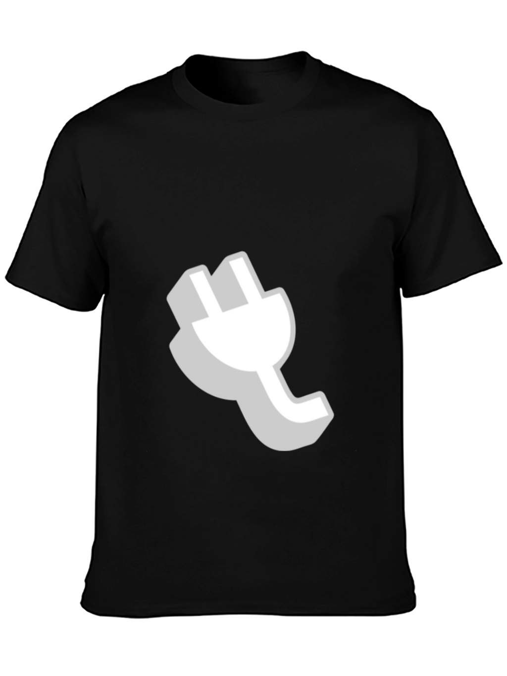Cool Plug Graphic Black T-Shirt