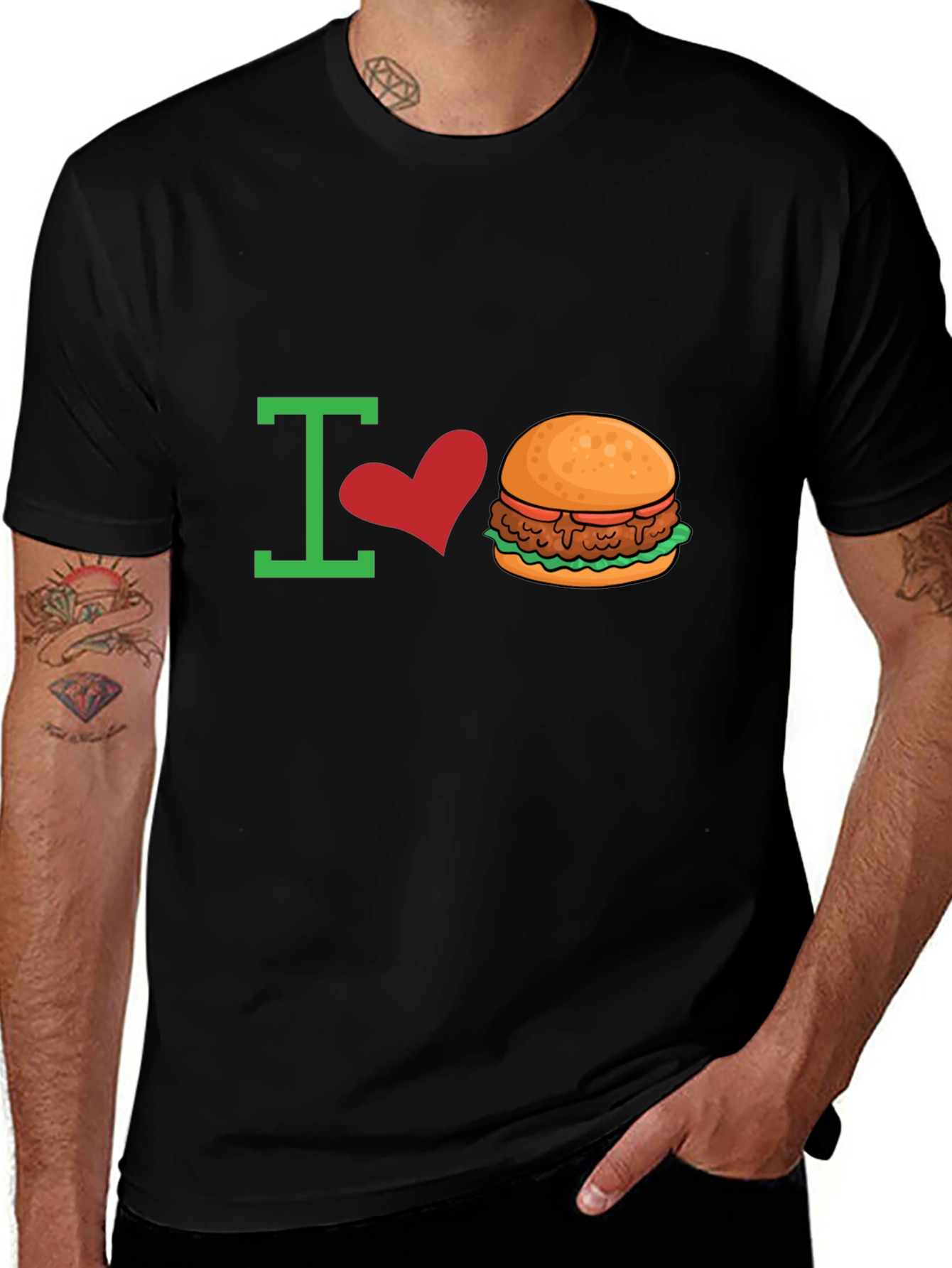 I Love Burgers Graphic Tee