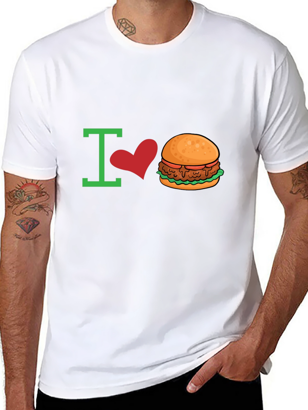 I Love Burgers Graphic Tee
