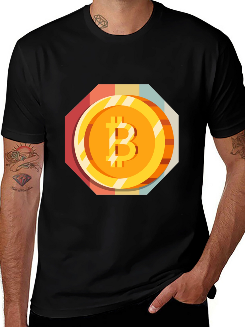 Bitcoin Graphic Tee - Retro Crypto Style