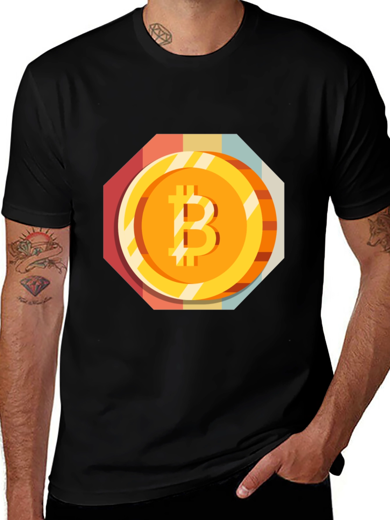 Bitcoin Graphic Tee - Retro Crypto Style
