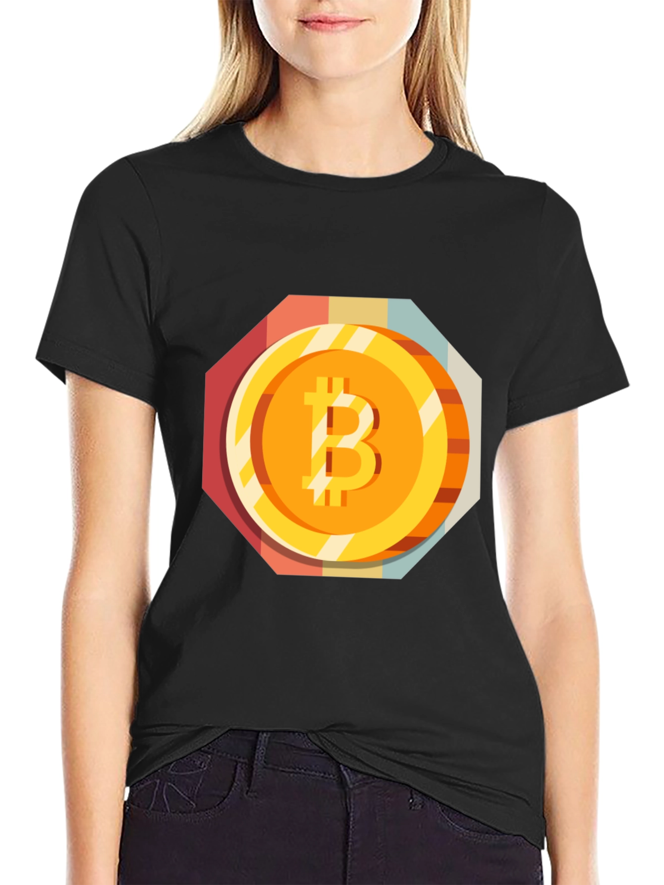 Bitcoin Graphic Tee - Retro Crypto Style