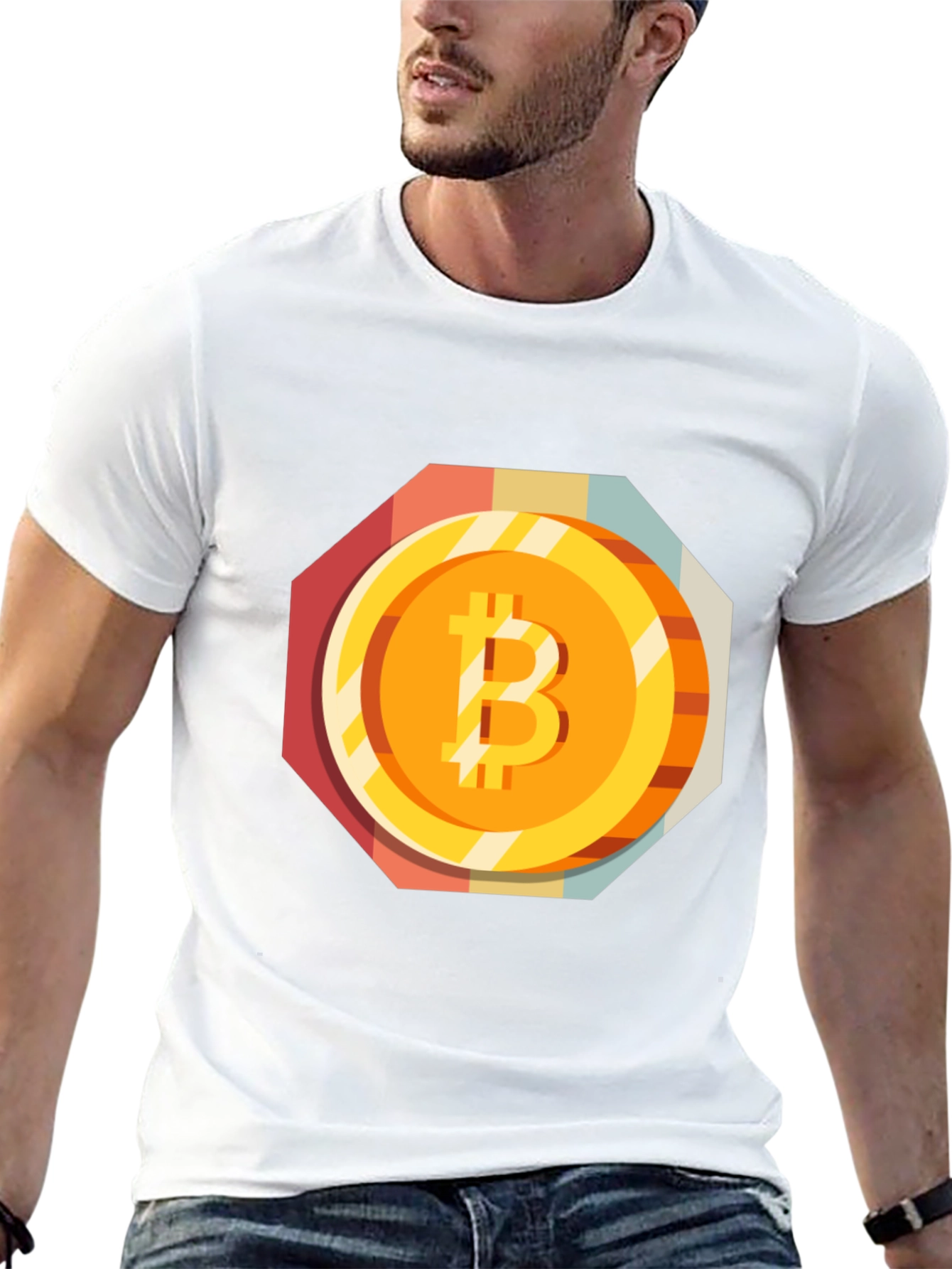 Bitcoin Graphic Tee - Retro Crypto Style