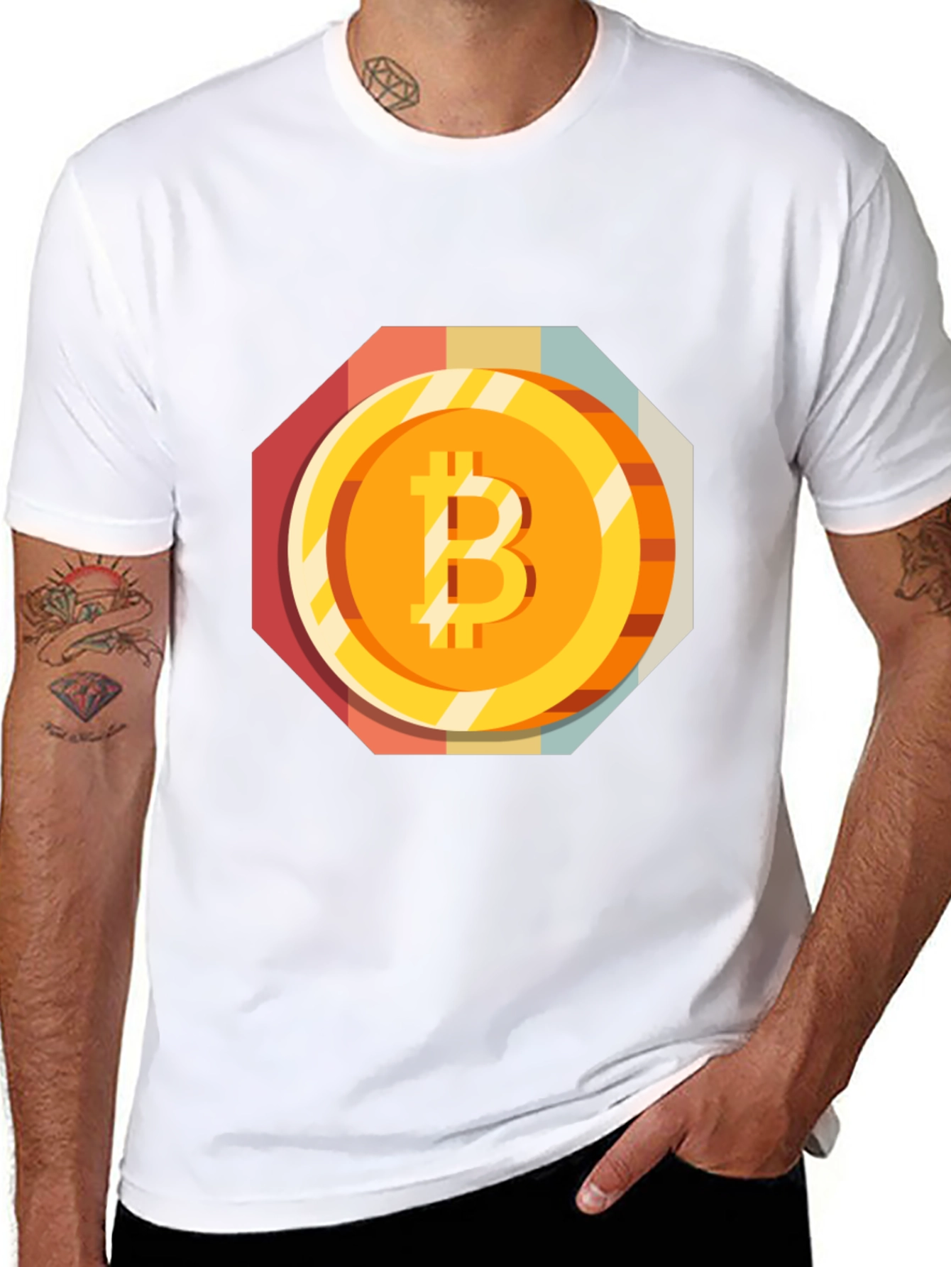 Bitcoin Graphic Tee - Retro Crypto Style