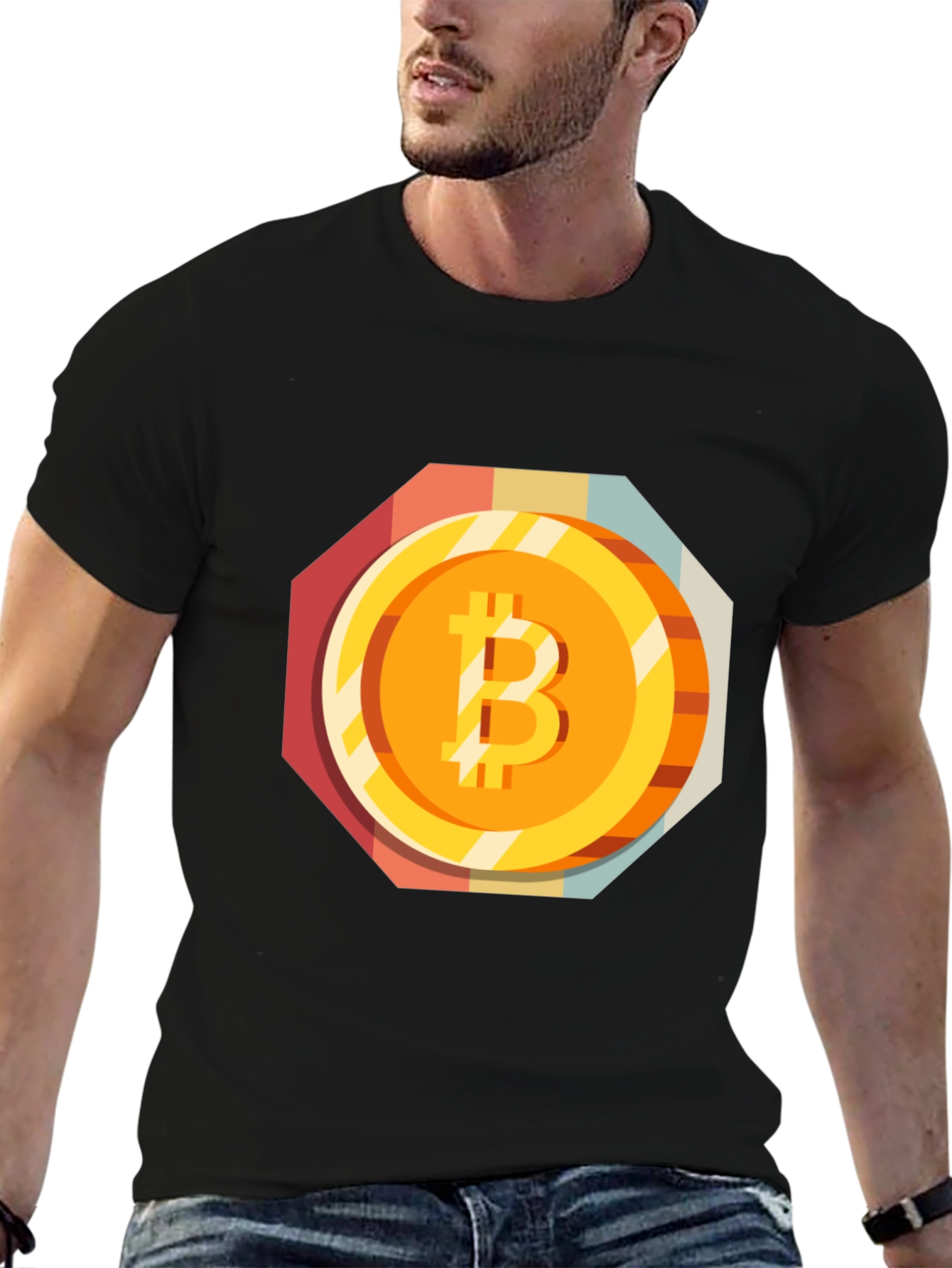 Bitcoin Graphic Tee - Retro Crypto Style