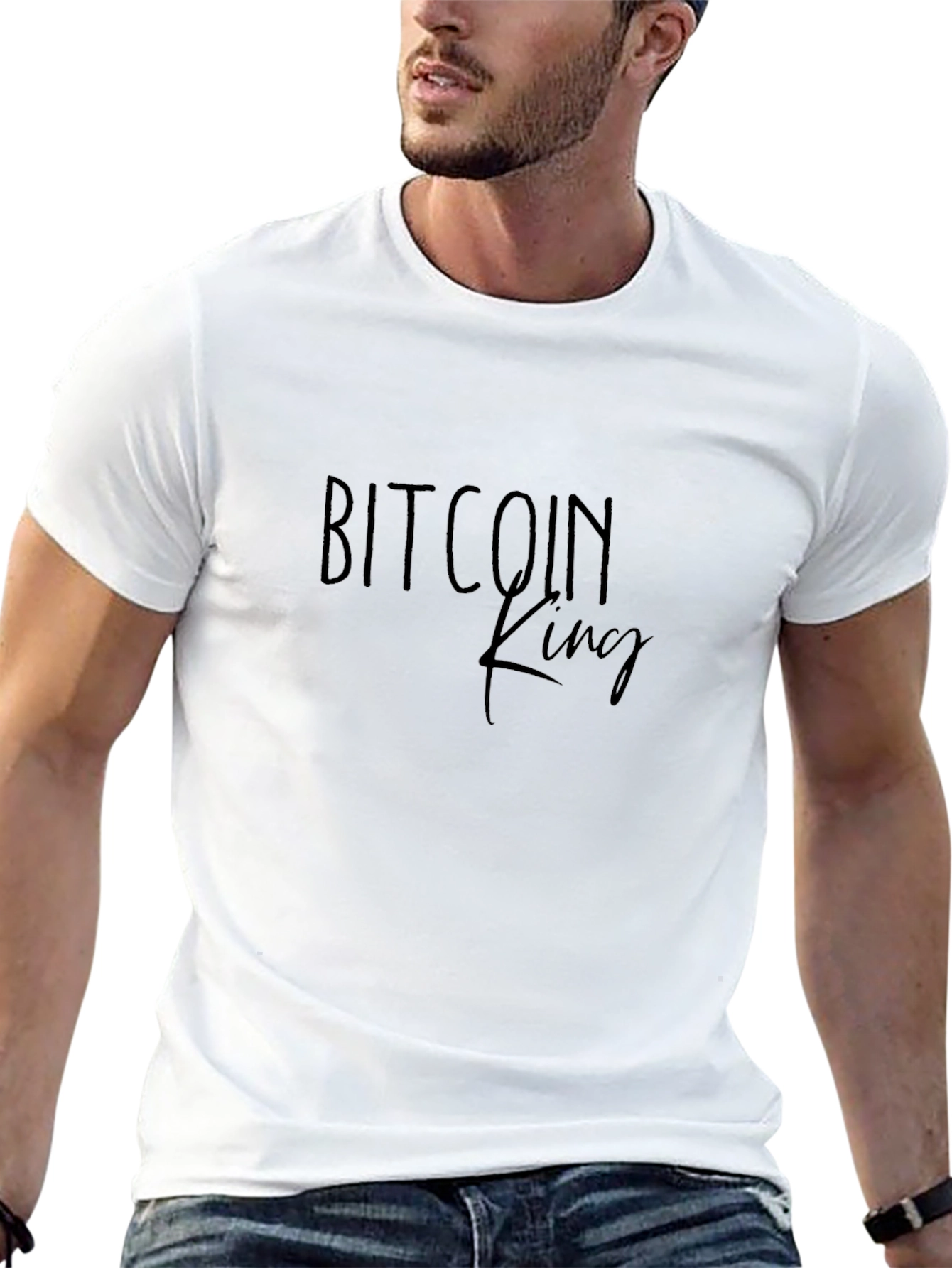 Bitcoin King Graphic T-Shirt - Crypto Enthusiast Apparel