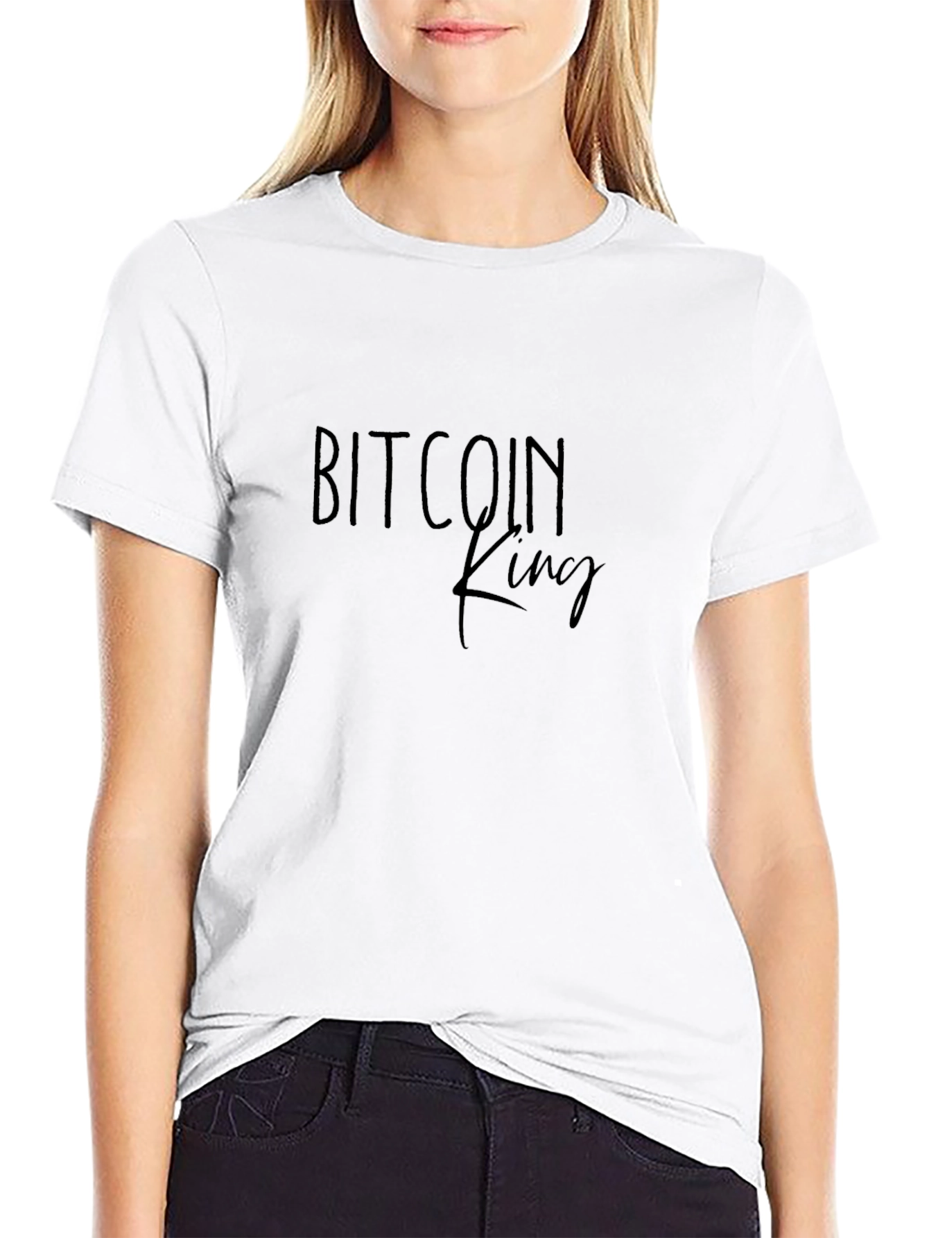 Bitcoin King Graphic T-Shirt - Crypto Enthusiast Apparel