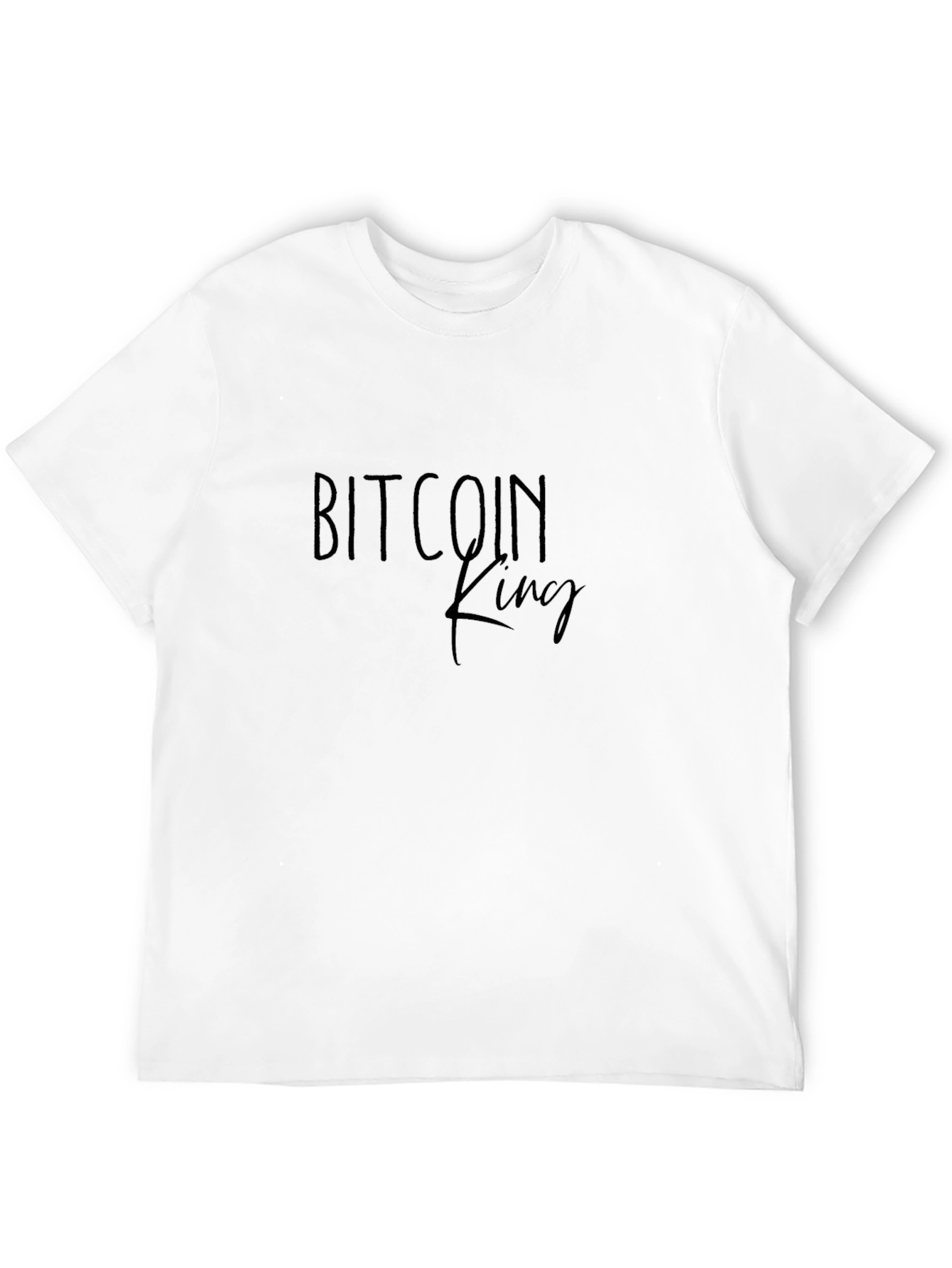 Bitcoin King Graphic T-Shirt - Crypto Enthusiast Apparel
