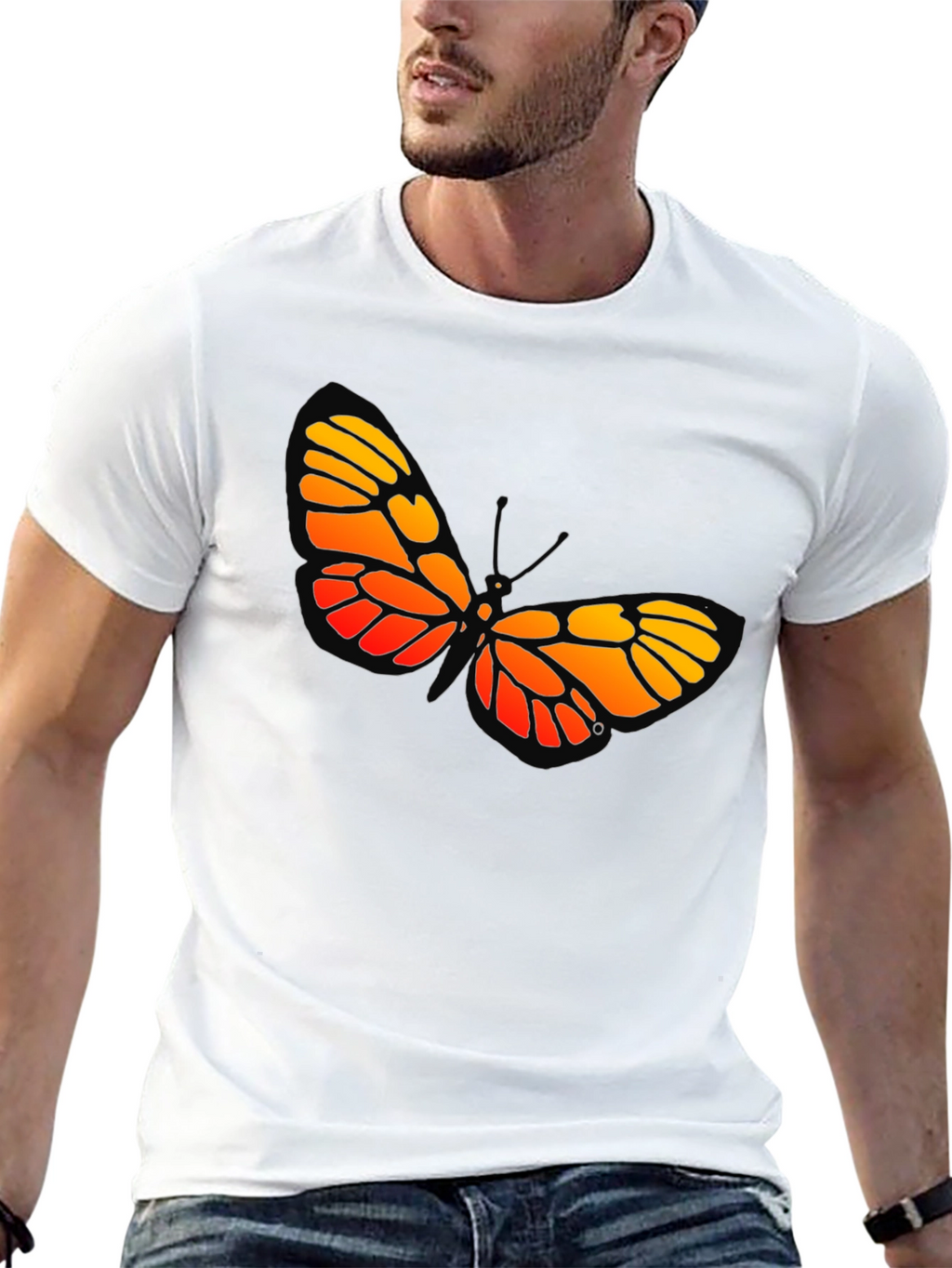 Butterfly Graphic Tee - Bold Insect Design