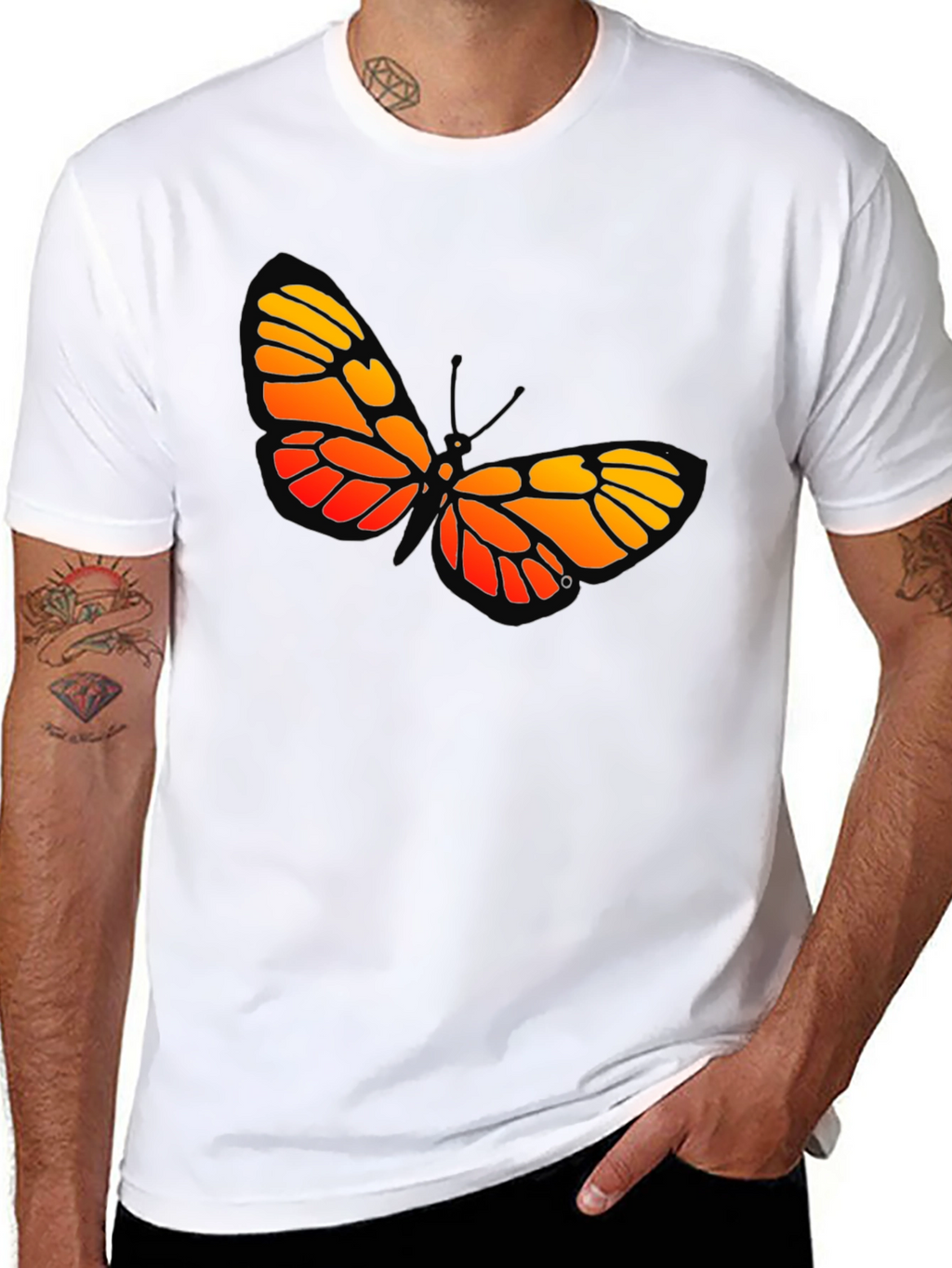 Butterfly Graphic Tee - Bold Insect Design