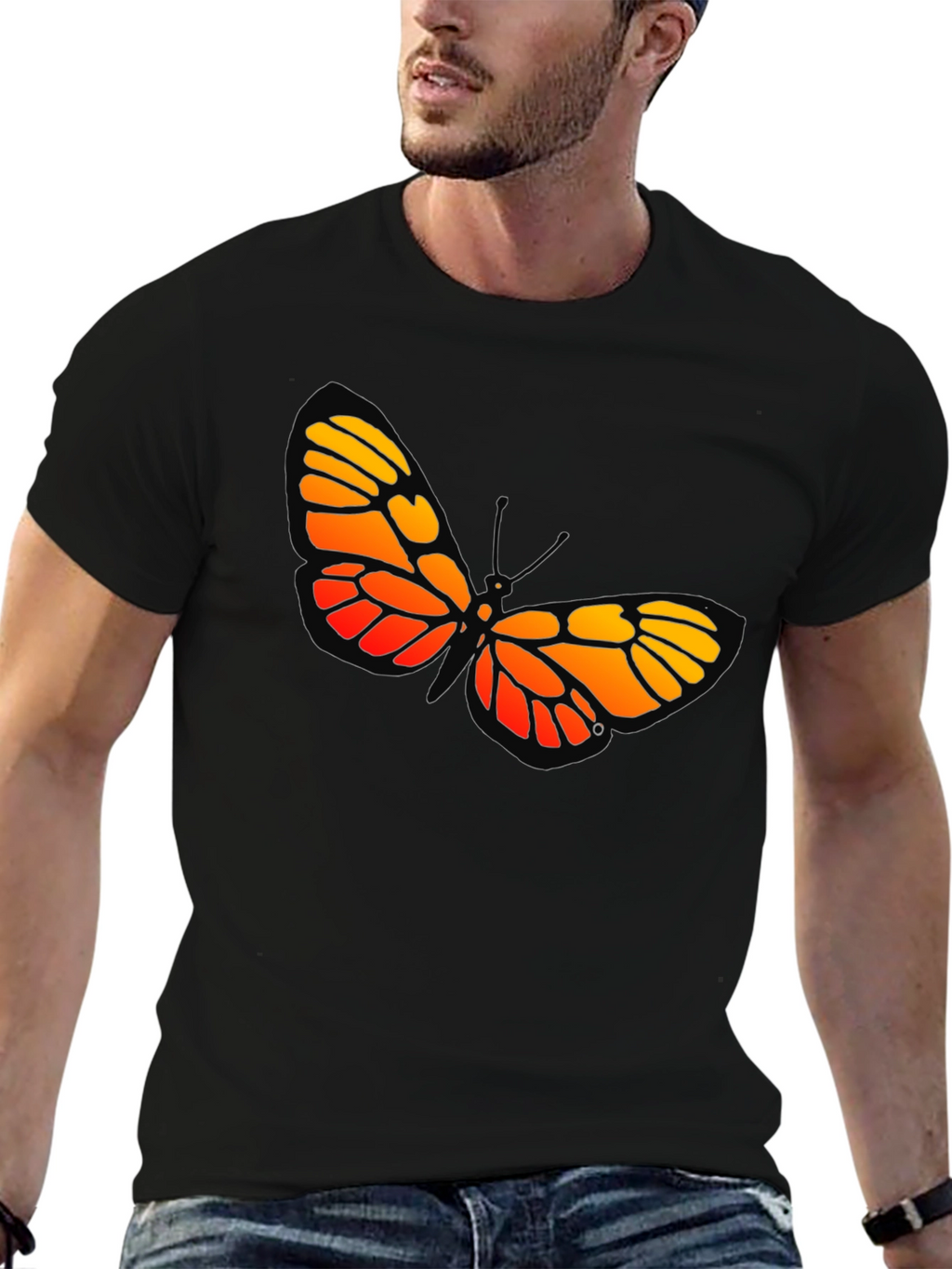 Butterfly Graphic Tee - Bold Insect Design