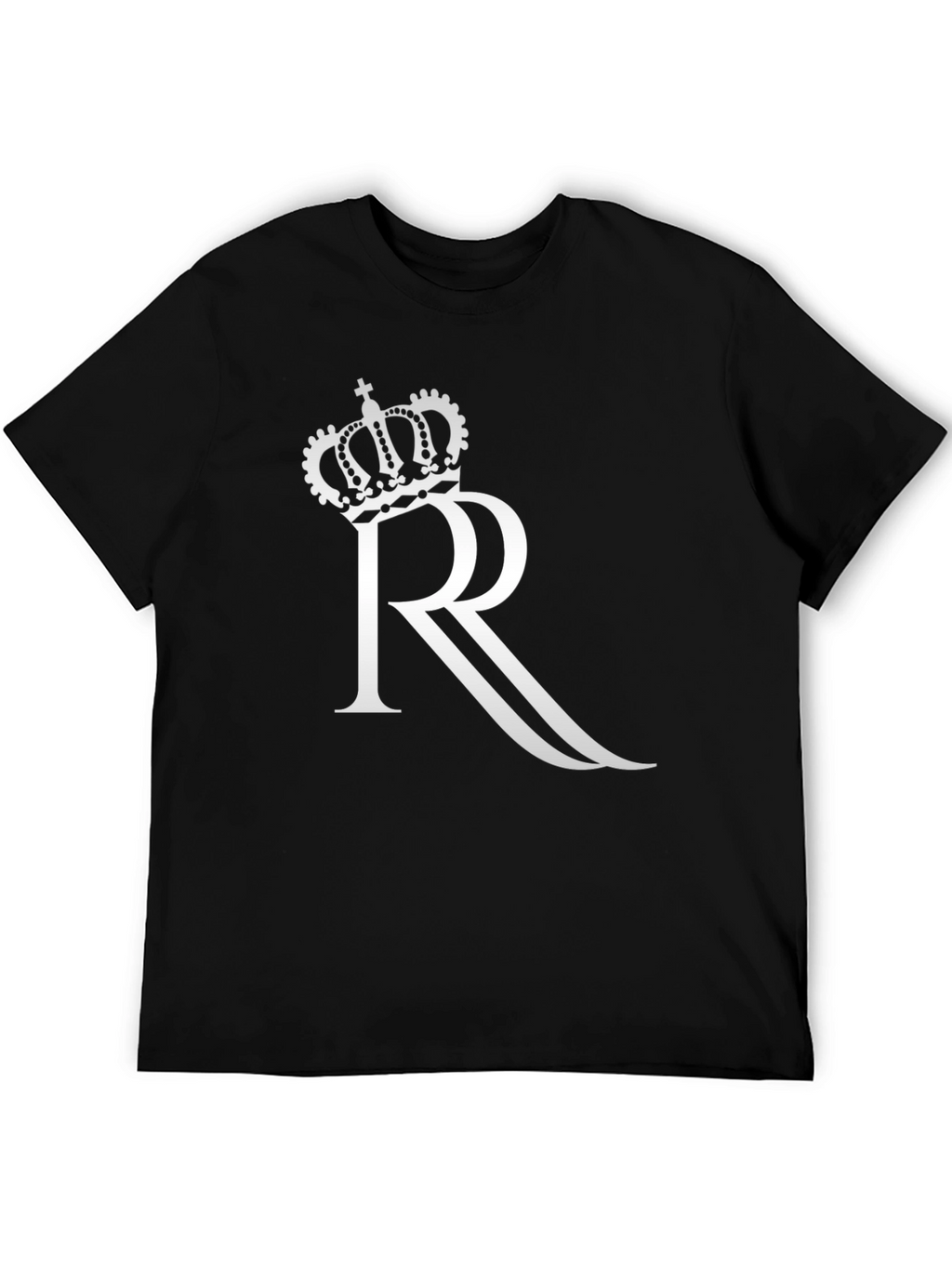 Crown R Graphic Black T-Shirt