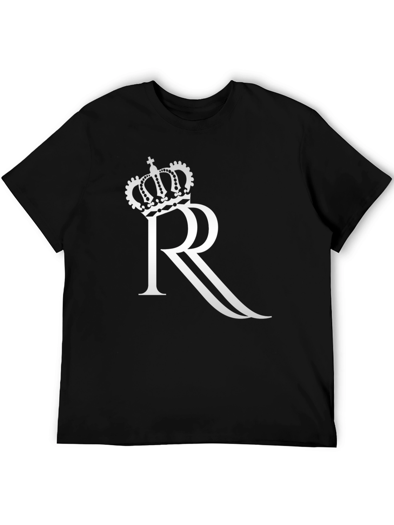 Crown R Graphic Black T-Shirt