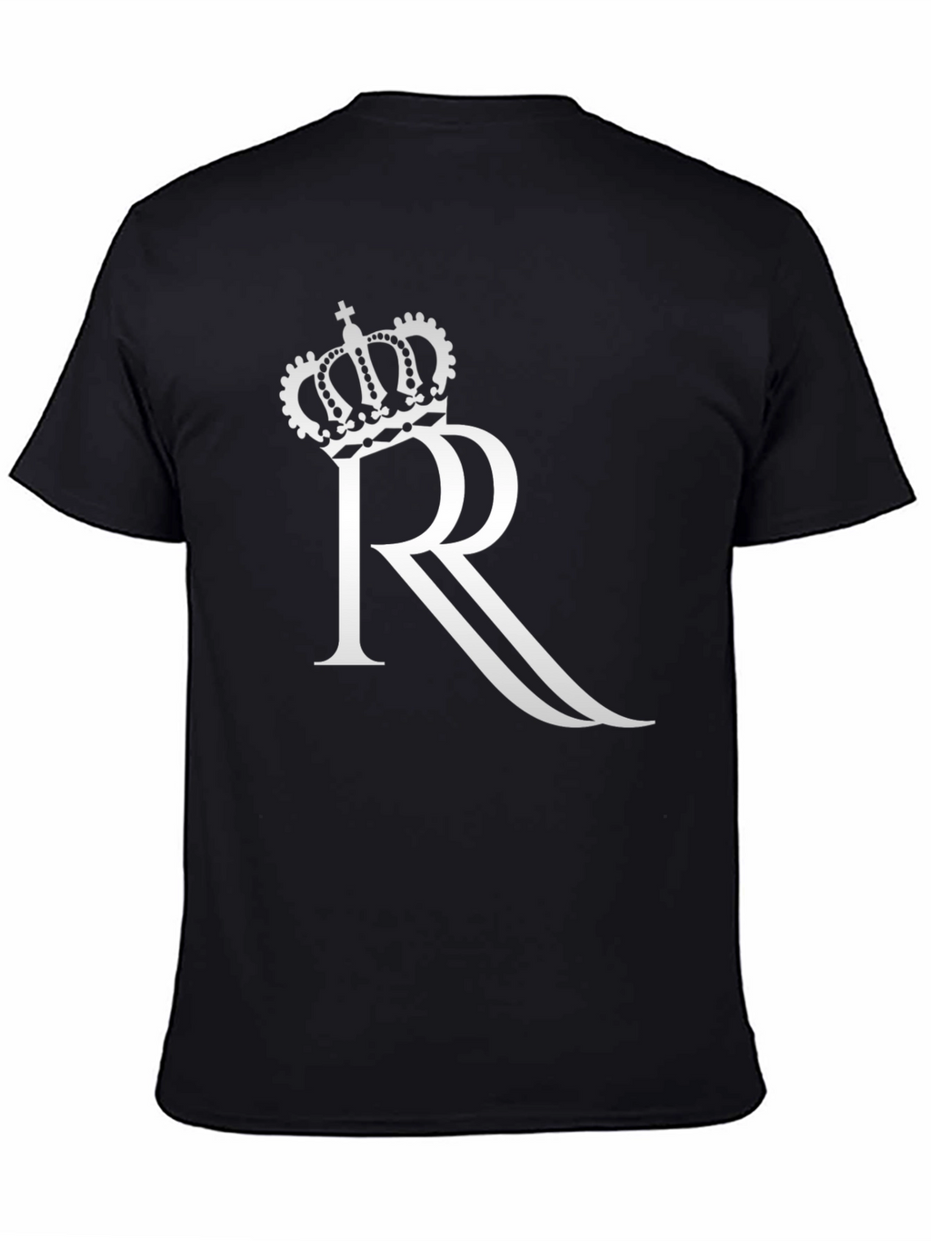 Crown R Graphic Black T-Shirt