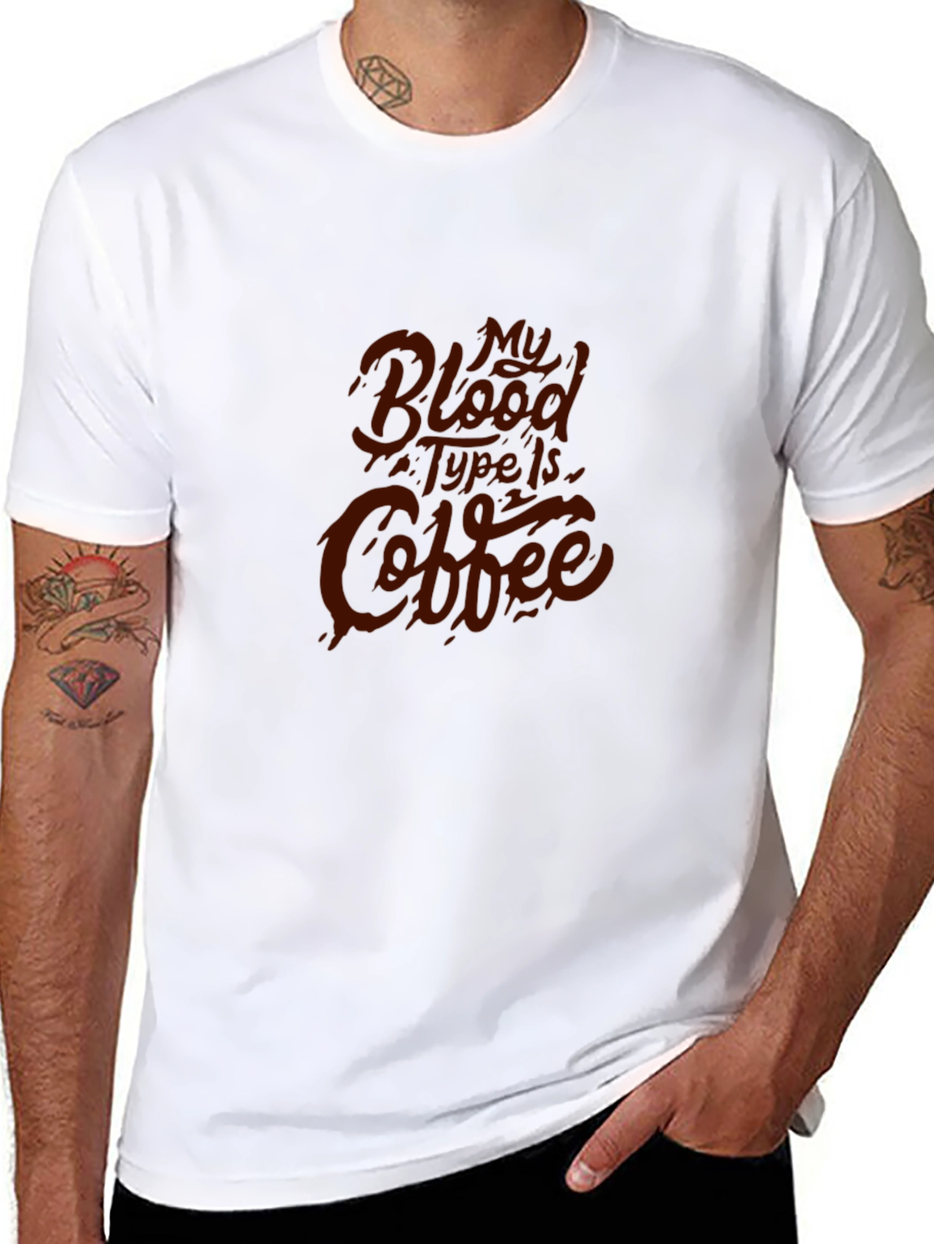 Coffee Blood Type Graphic Tee - Unisex