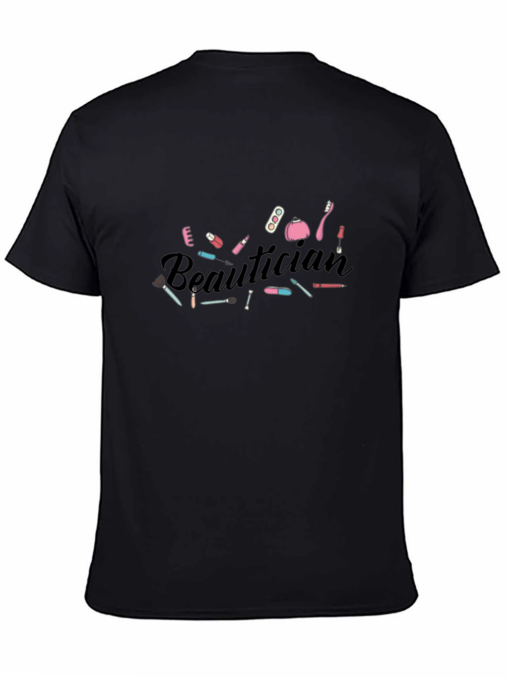 Beautician Graphic Tee - Black Cotton T-Shirt