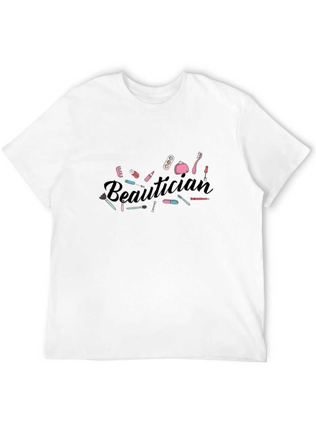 Beautician Graphic Tee - Black Cotton T-Shirt