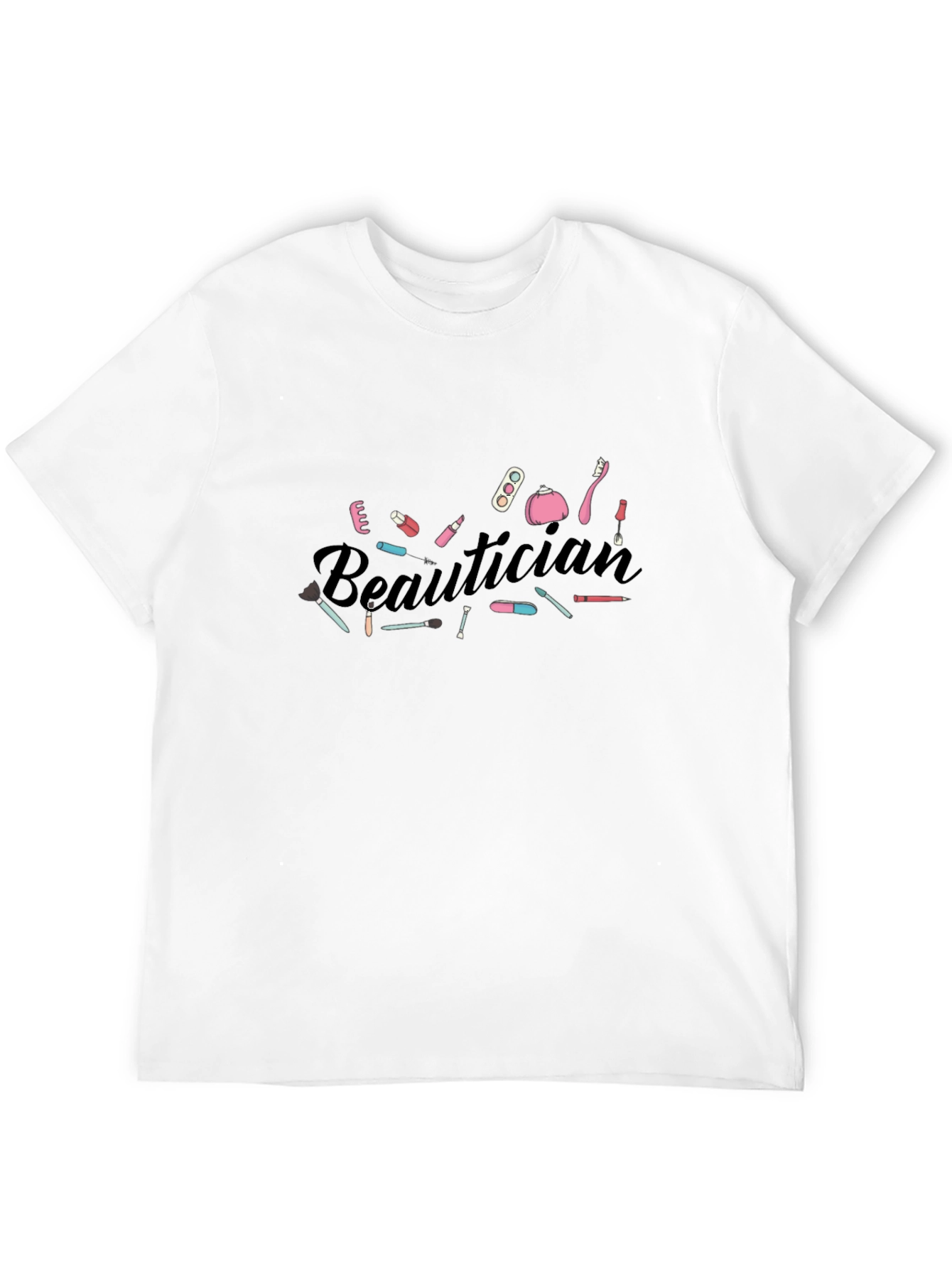 Beautician Graphic Tee - Black Cotton T-Shirt