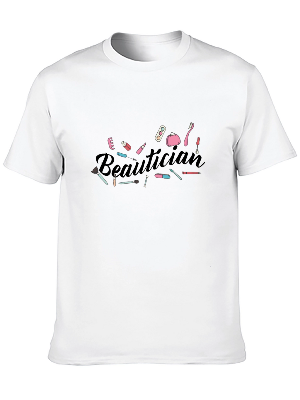 Beautician Graphic Tee - Black Cotton T-Shirt