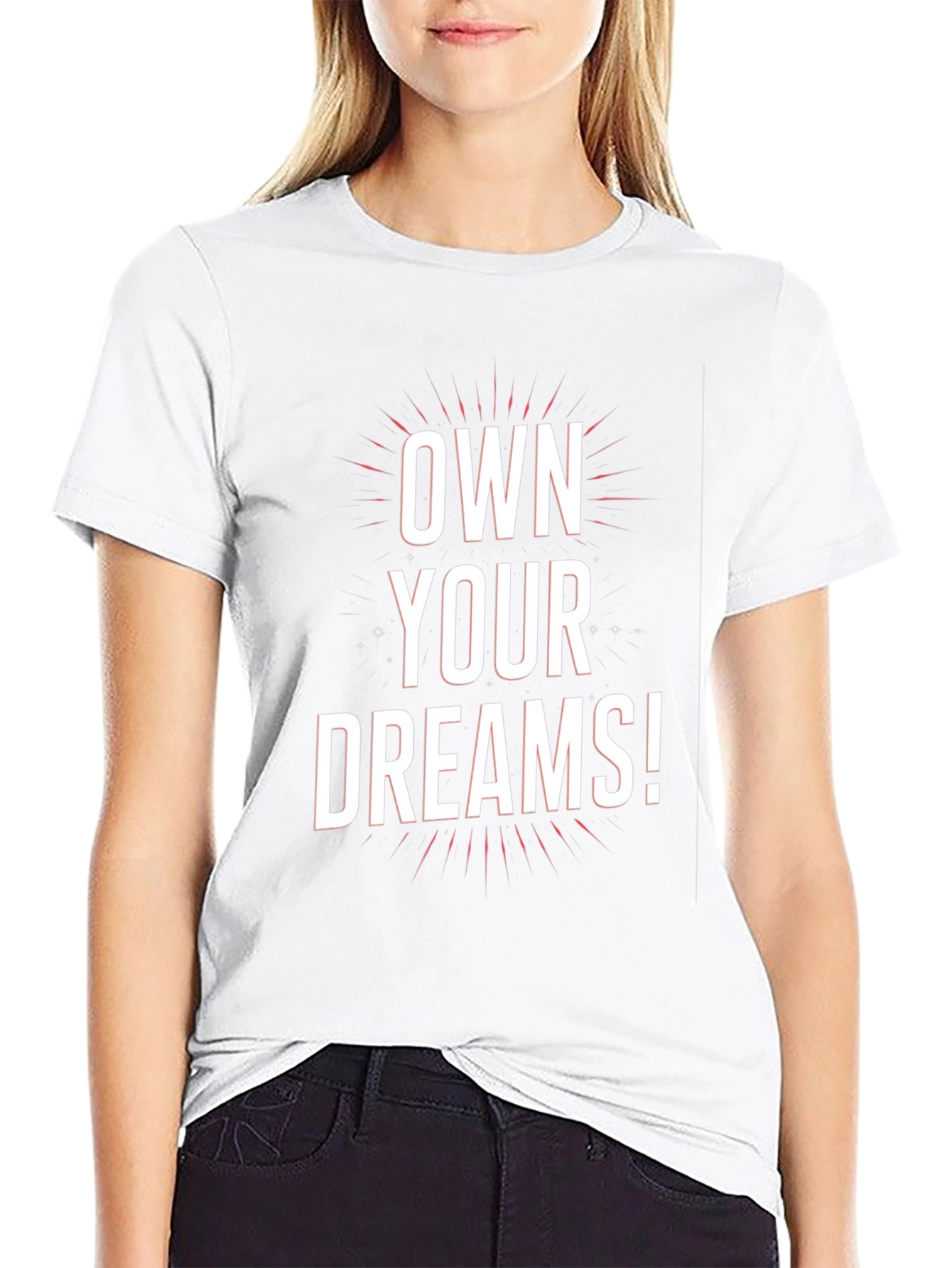 Own Your Dreams Graphic Tee - Motivational Black T-Shirt
