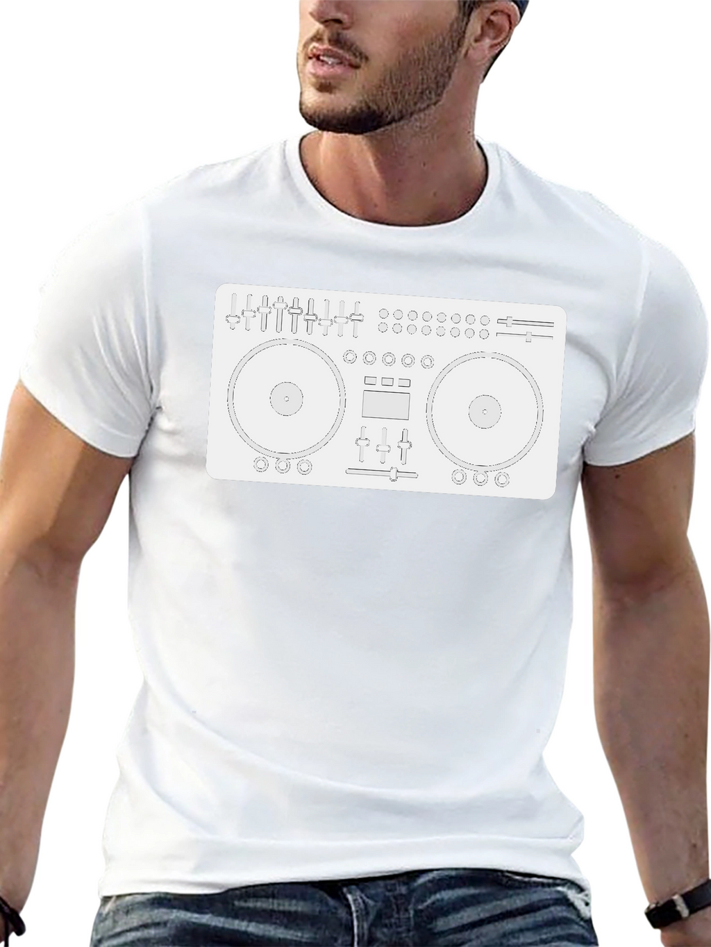 DJ Mixer Graphic Tee - Black