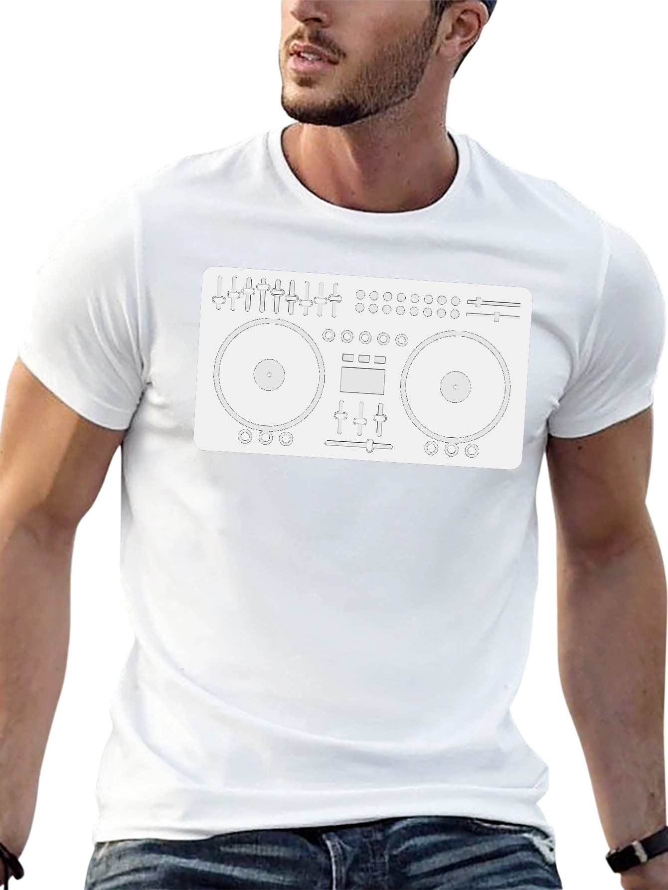 DJ Mixer Graphic Tee - Black