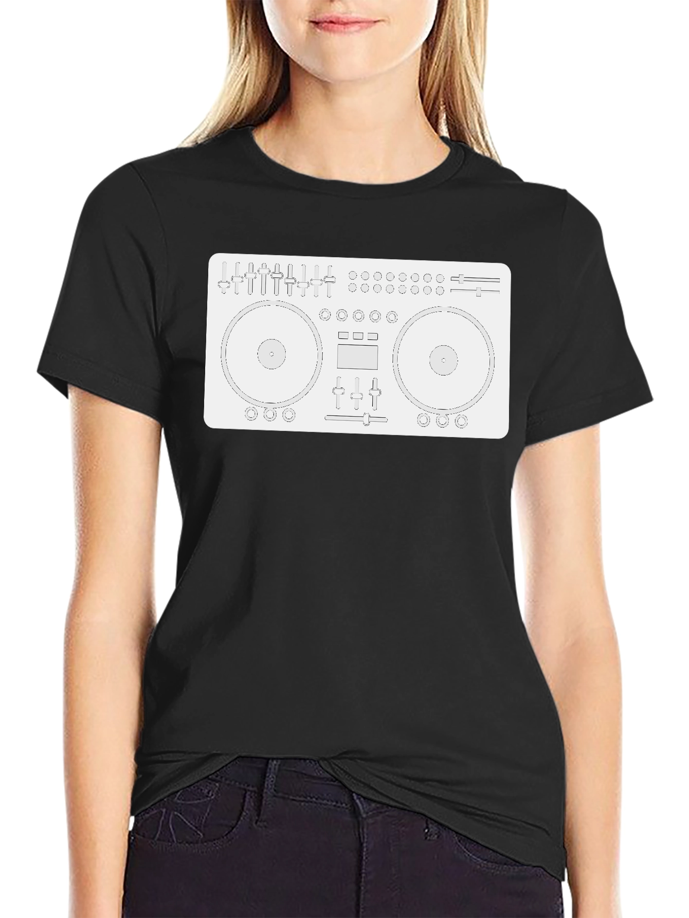 DJ Mixer Graphic Tee - Black