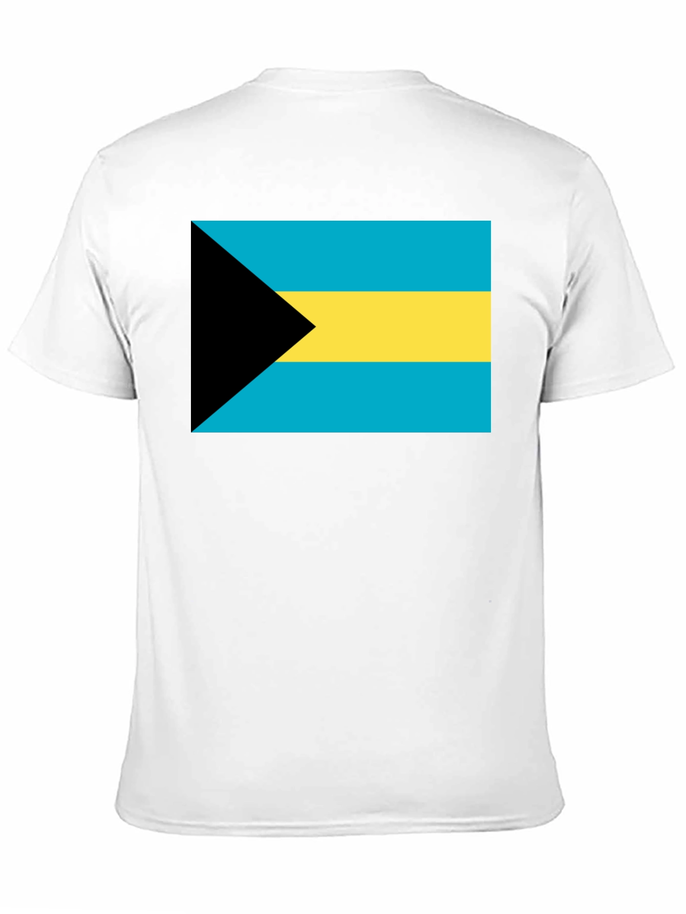 Bahamas Flag Graphic T-Shirt - Black