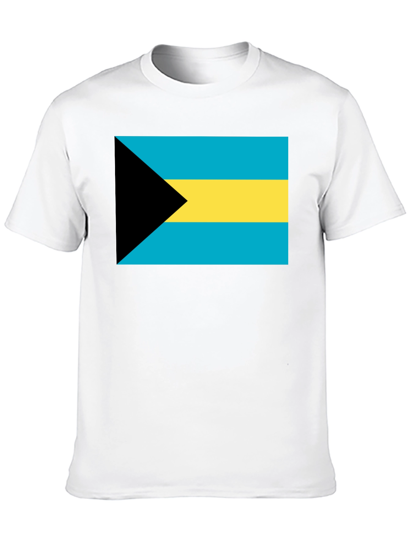 Bahamas Flag Graphic T-Shirt - Black