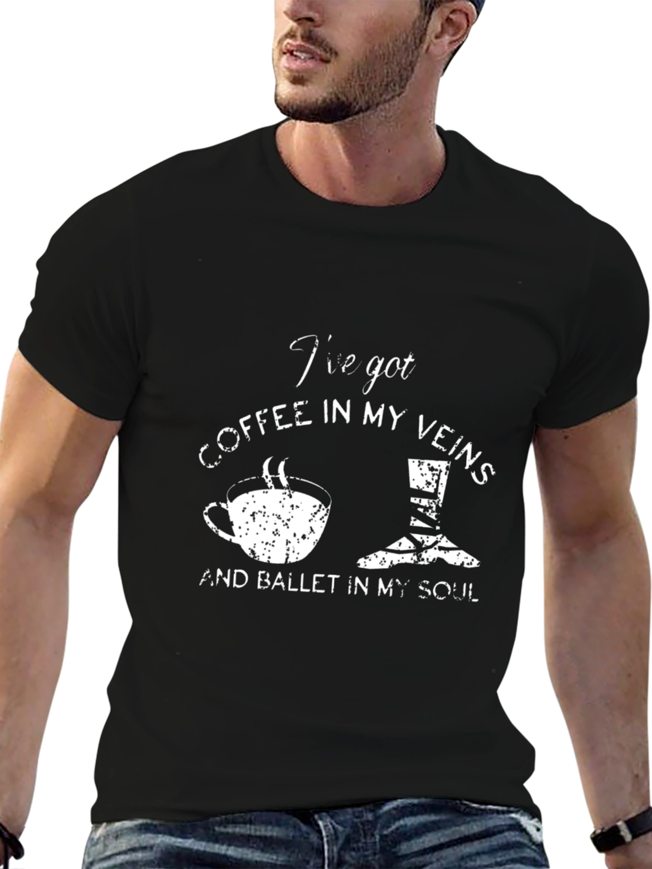 Coffee & Ballet T-Shirt - Ive Got Coffee In My Veins