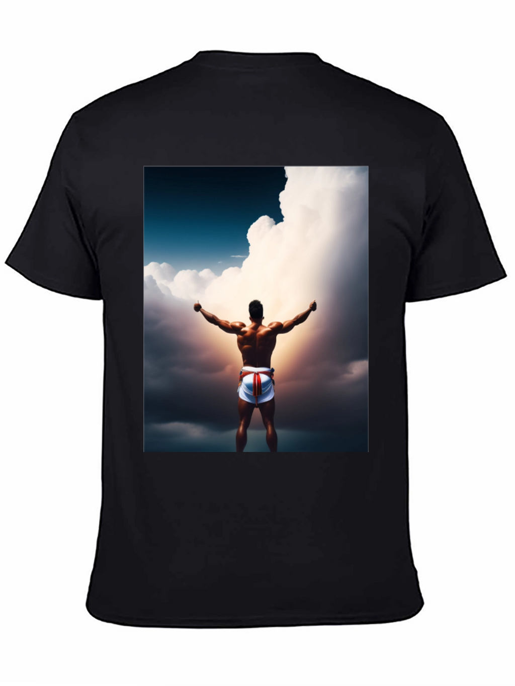 Motivational Athlete Graphic Tee - Black