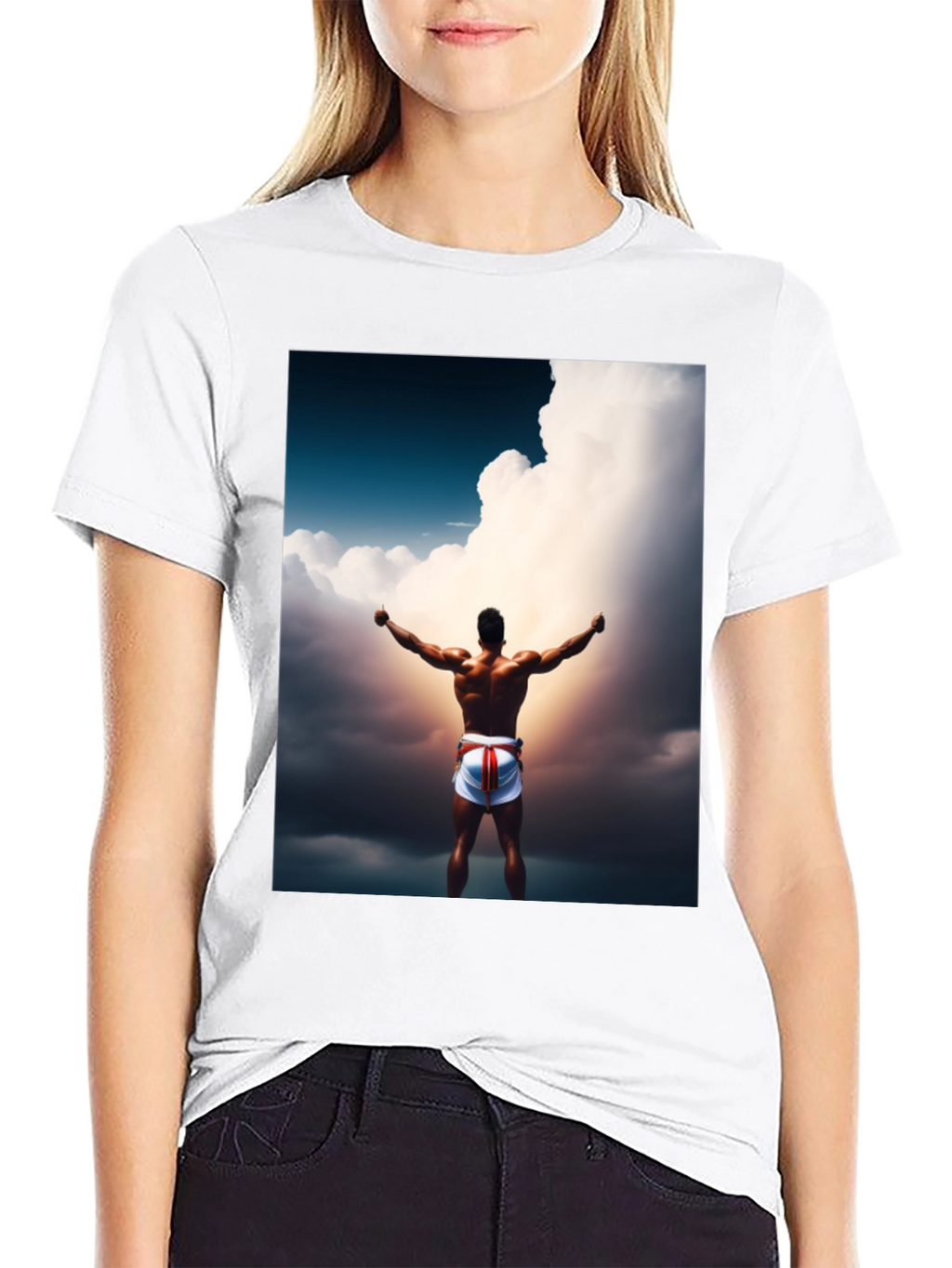 Motivational Athlete Graphic Tee - Black