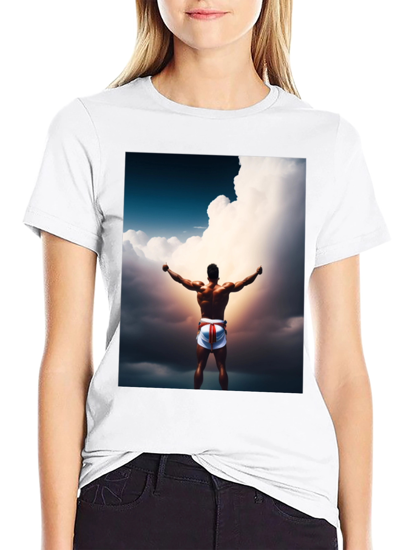 Motivational Athlete Graphic Tee - Black
