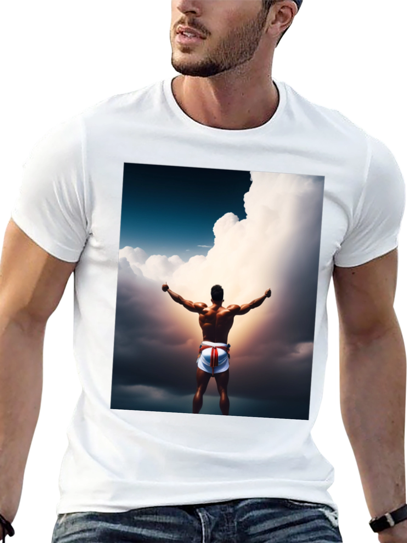 Motivational Athlete Graphic Tee - Black