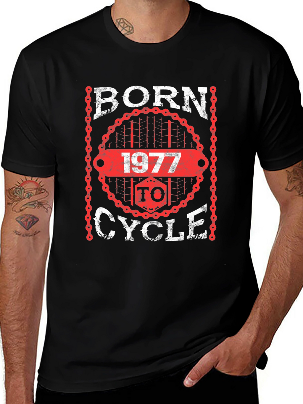 Born To Cycle 1977 T-Shirt