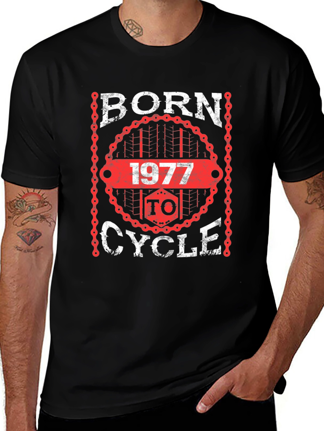Born To Cycle 1977 T-Shirt