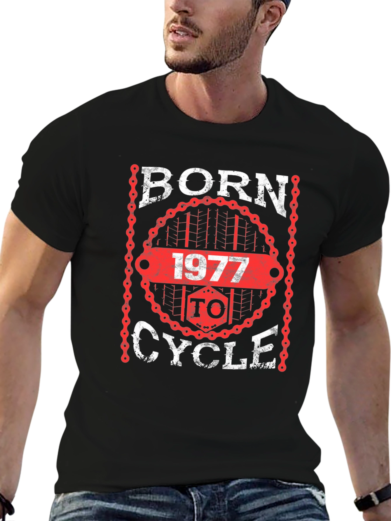 Born To Cycle 1977 T-Shirt