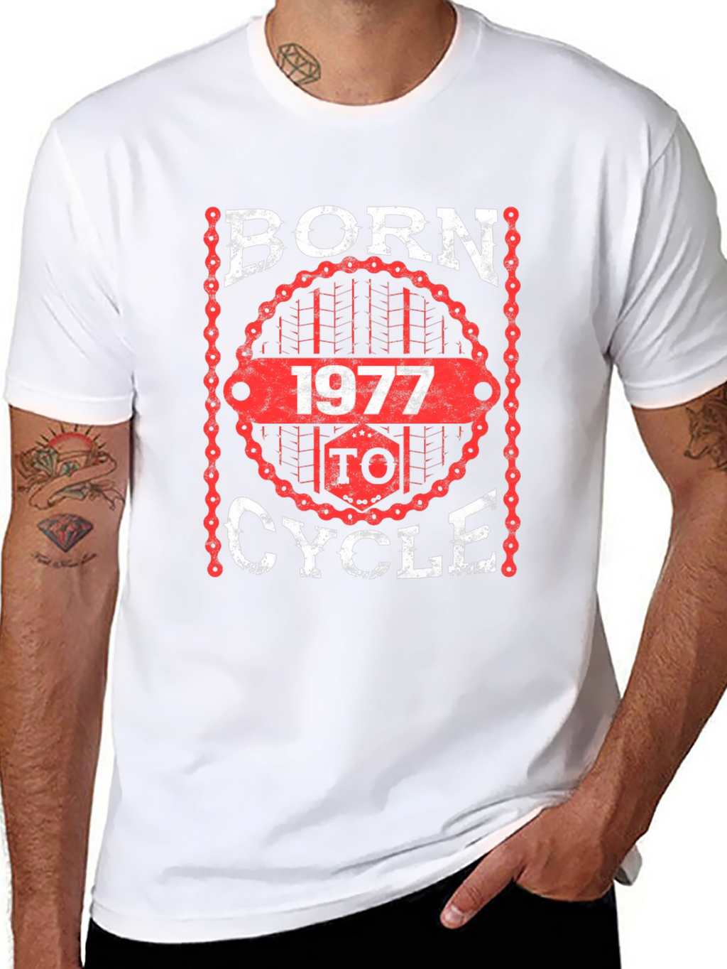 Born To Cycle 1977 T-Shirt