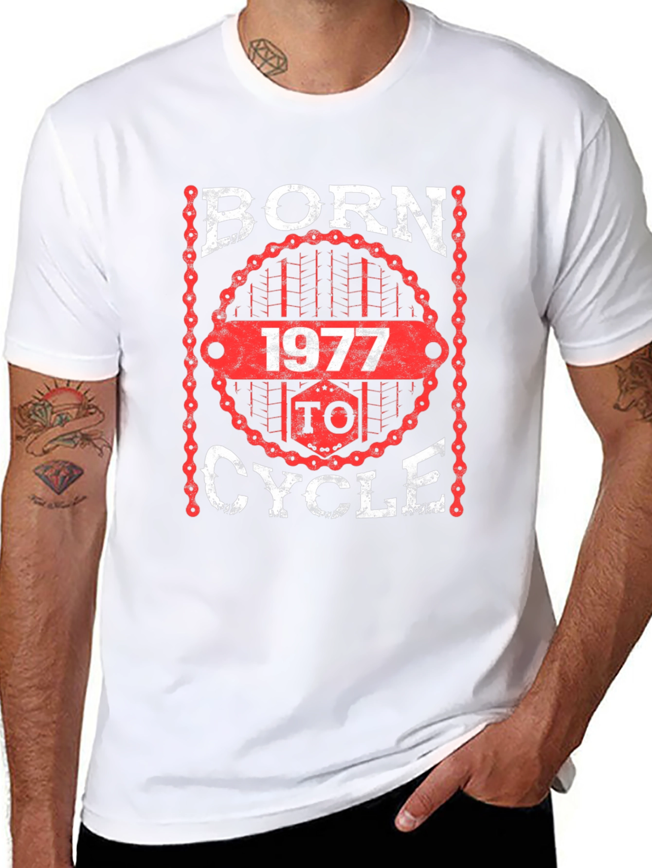 Born To Cycle 1977 T-Shirt