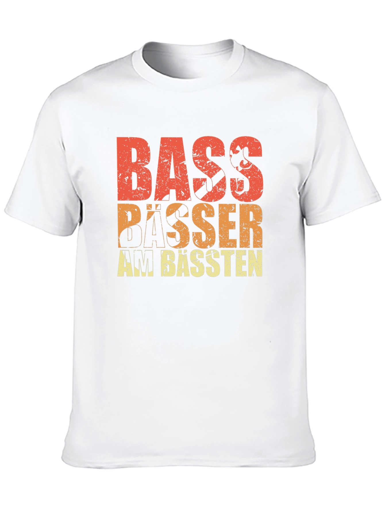 Bass Bässer am Bässten Graphic Tee - Music Lover T-Shirt