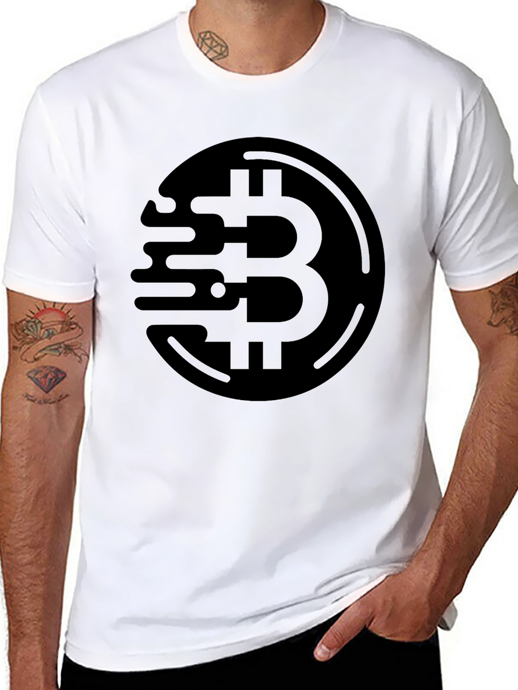 Bitcoin Crypto Black T-Shirt