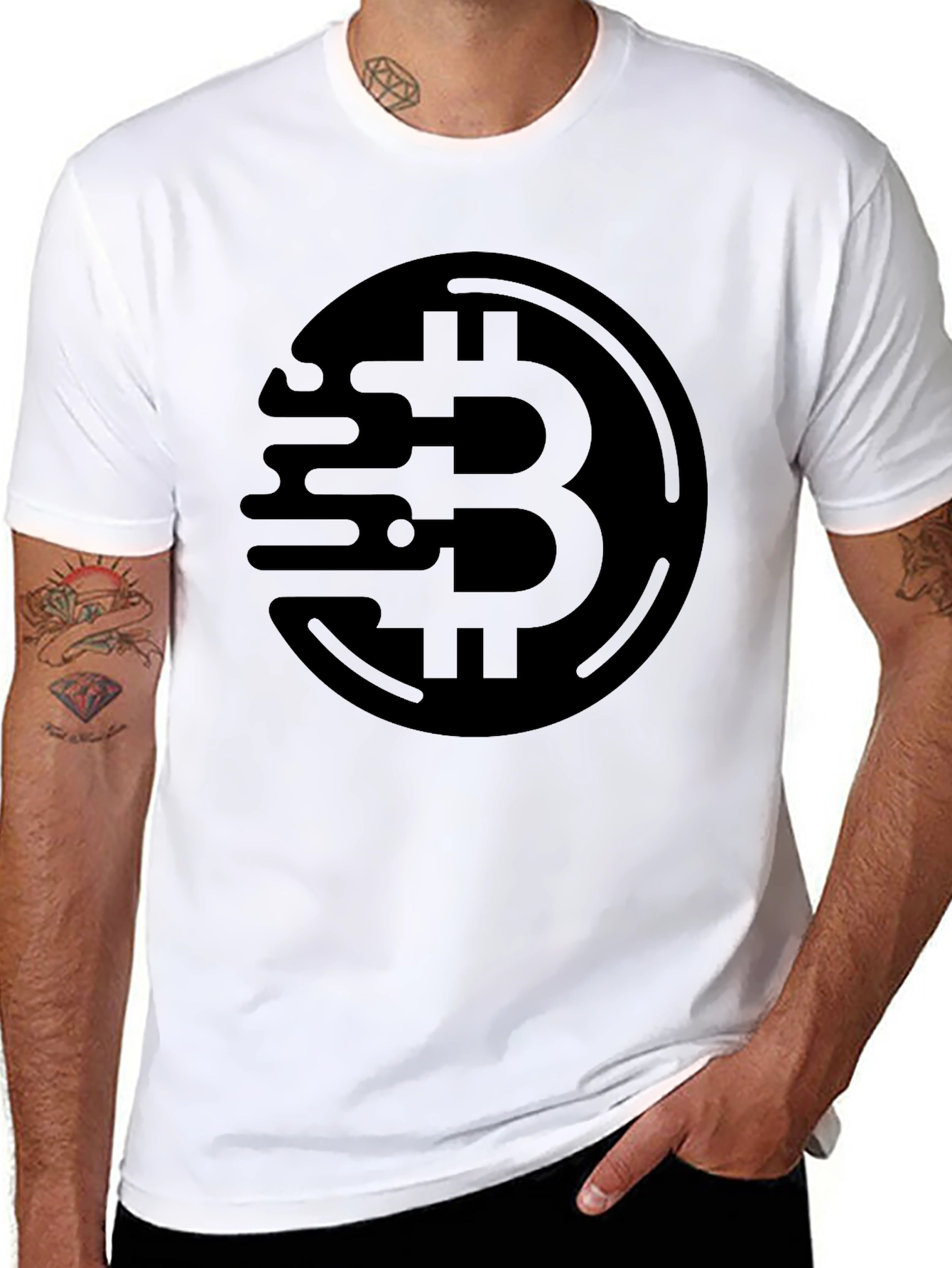 Bitcoin Crypto Black T-Shirt