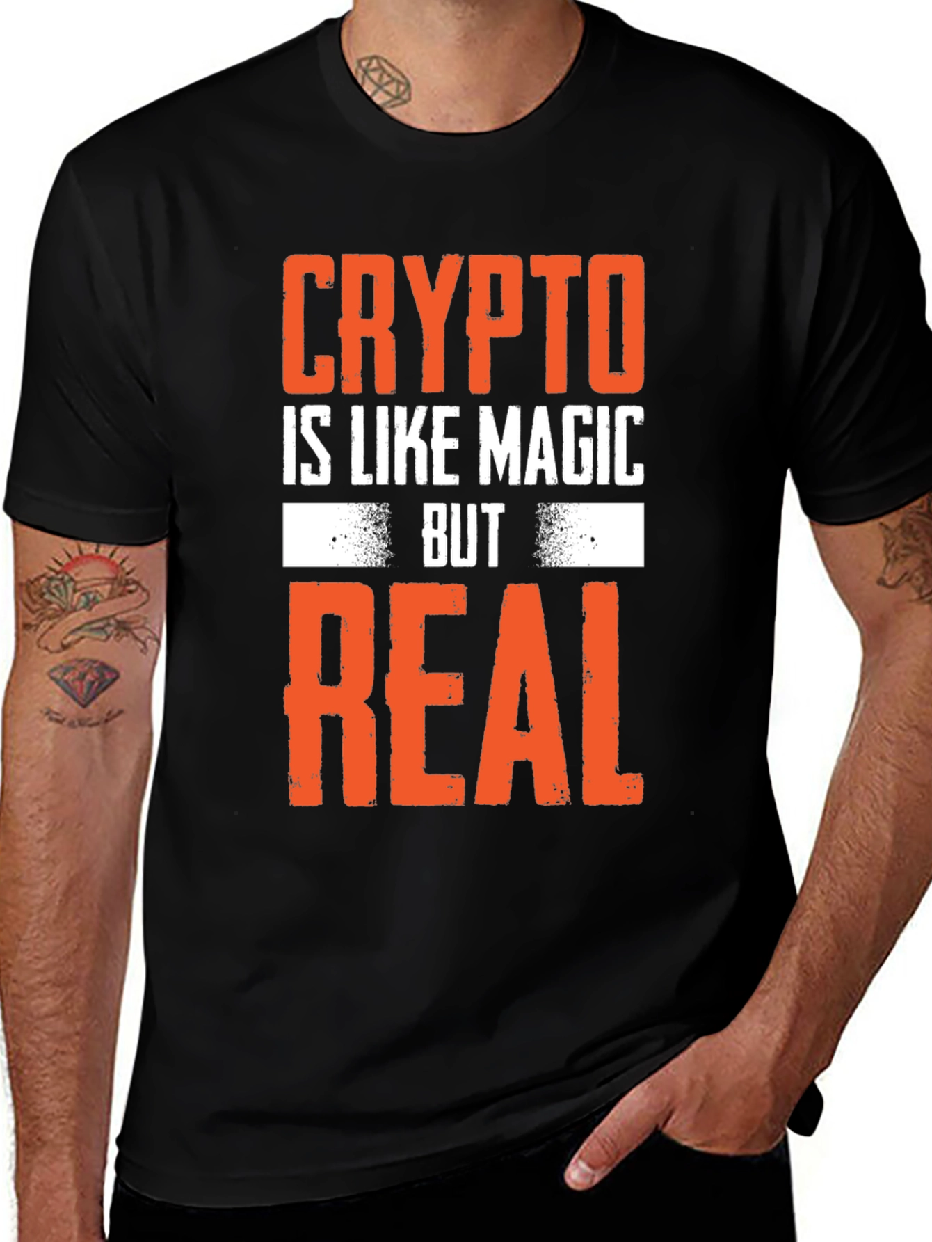 Crypto is Like Magic But Real Graphic Tee