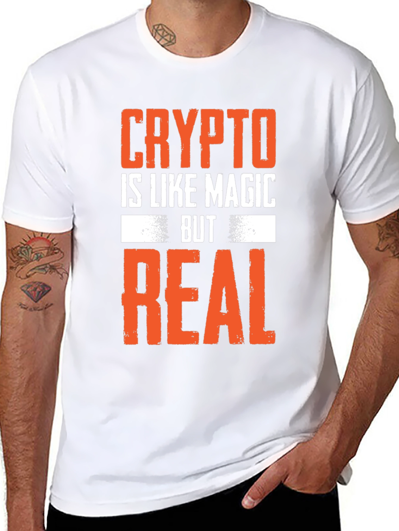 Crypto is Like Magic But Real Graphic Tee