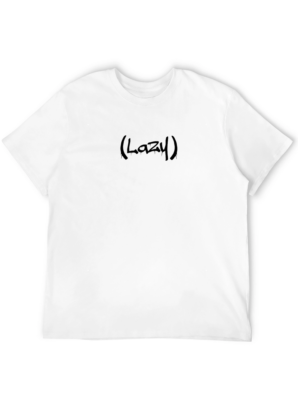 Lazy Graphic Black T-Shirt