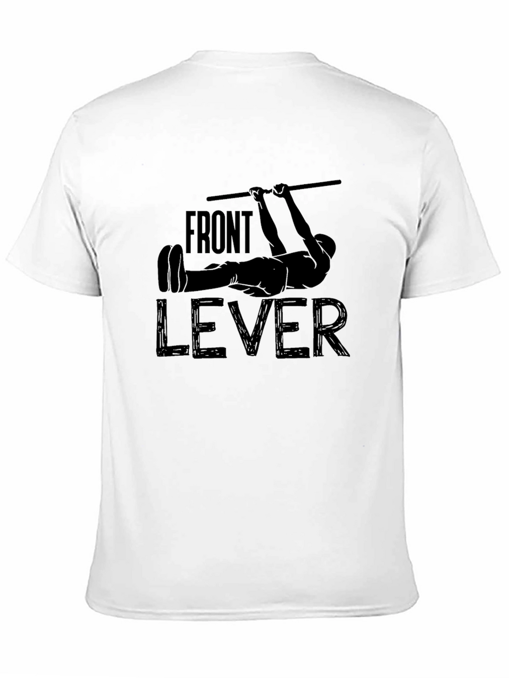 Front Lever Workout Black Graphic T-Shirt
