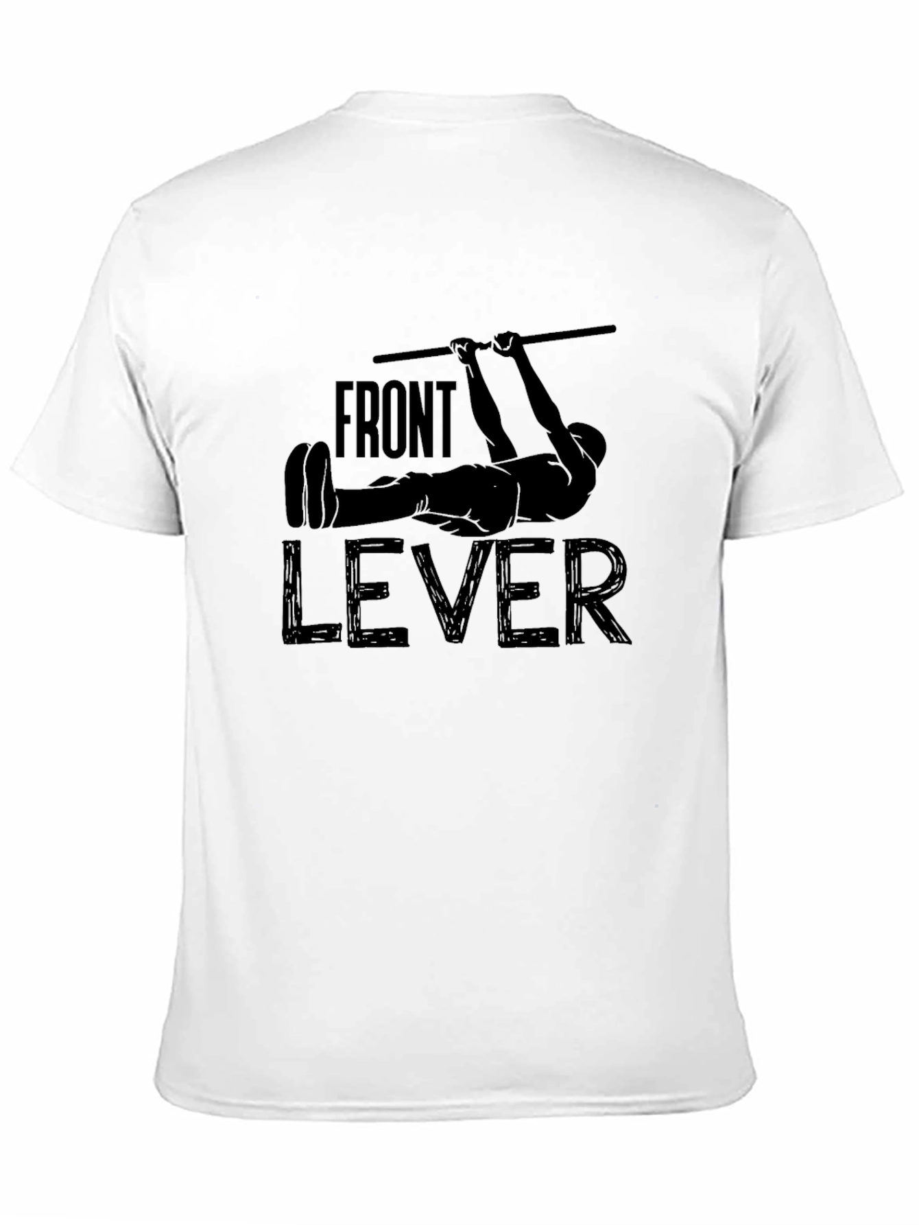 Front Lever Workout Black Graphic T-Shirt